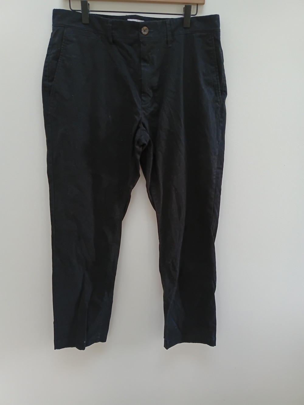 Goodfellow & Co Men's Black Hennepin  Chino Cotton Pants Size 34×30